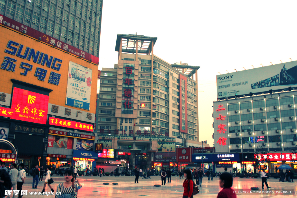 郑州二七商业街照片