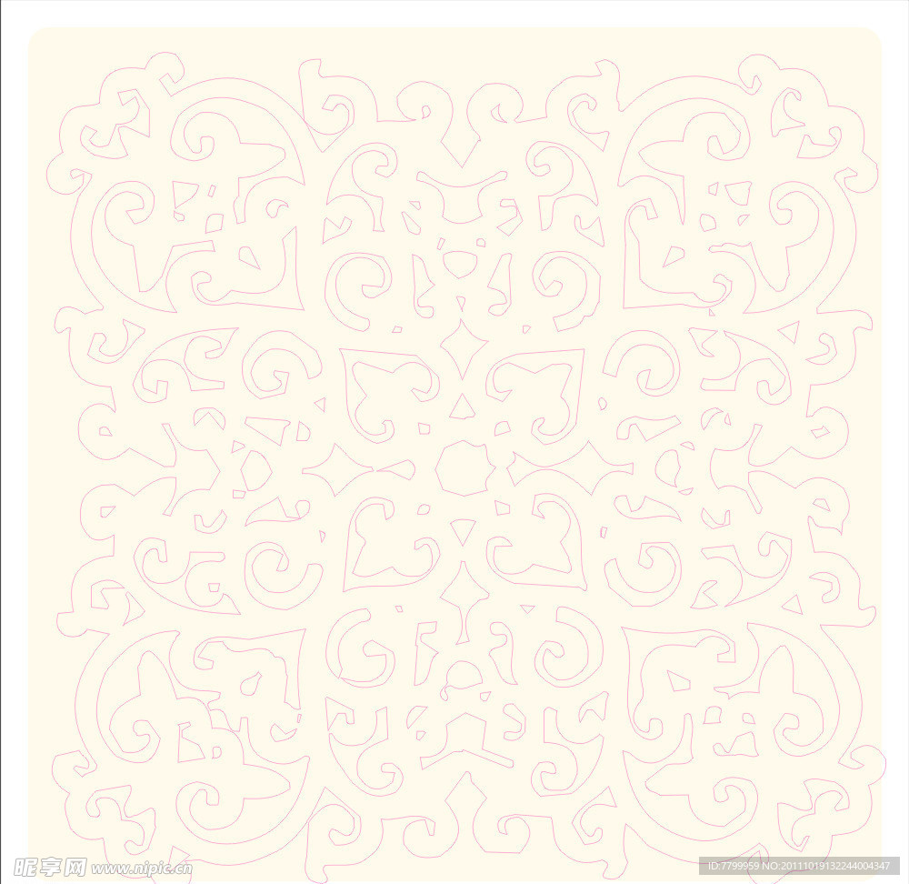手绘古典纹样