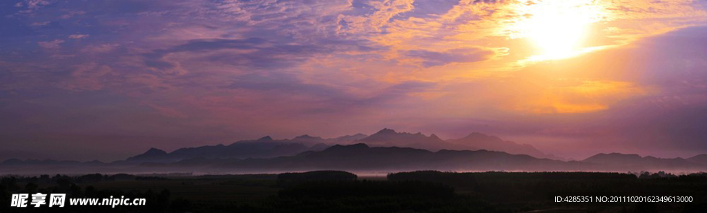 夕阳晚景