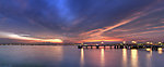 夕阳海岸美景