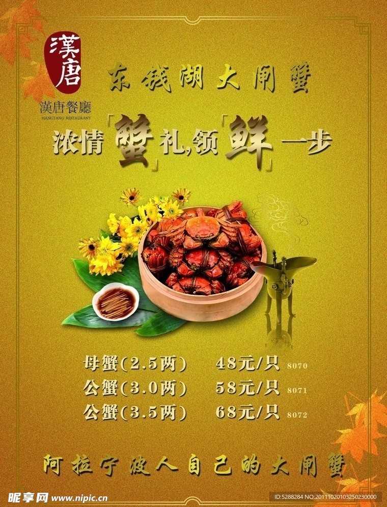 大闸蟹海报