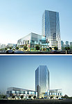 大型商务区建筑模型