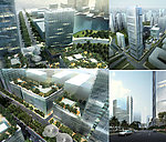 大型商务区建筑模型
