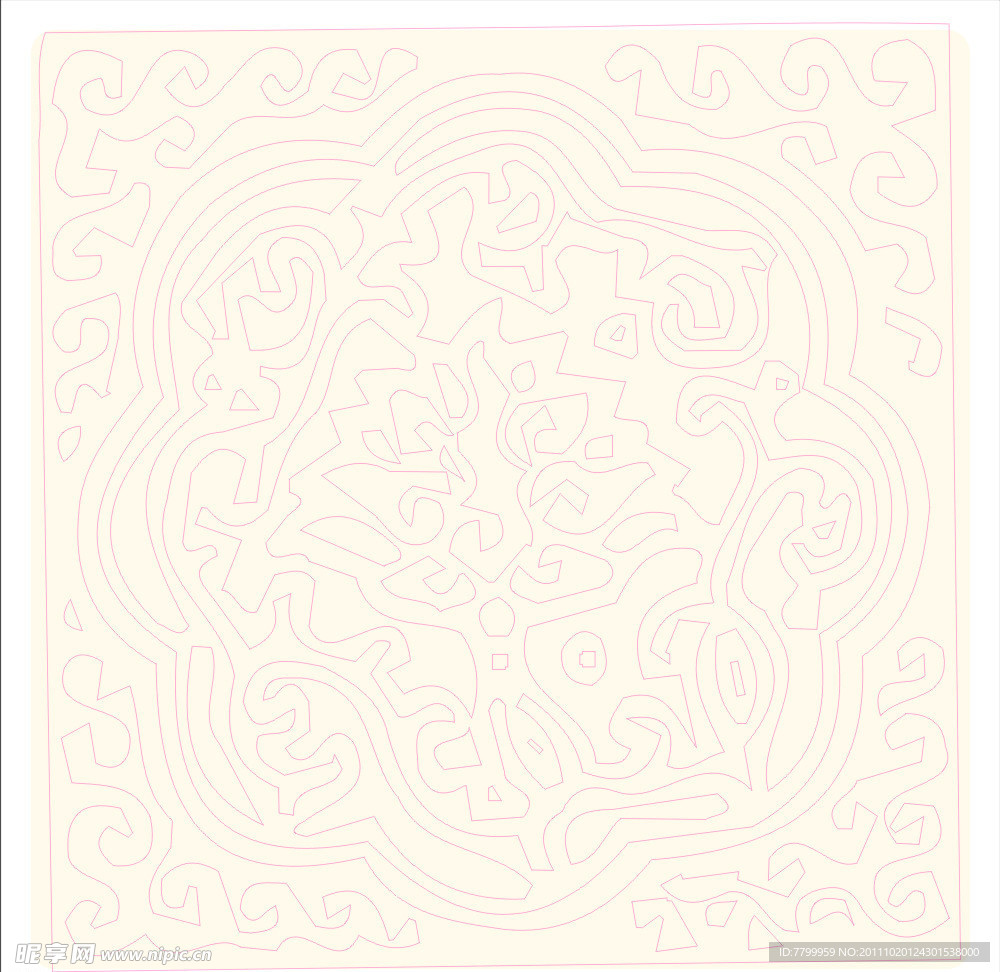手绘古典纹样