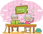 小朋友矢量插画（分层 可无限放大填色）