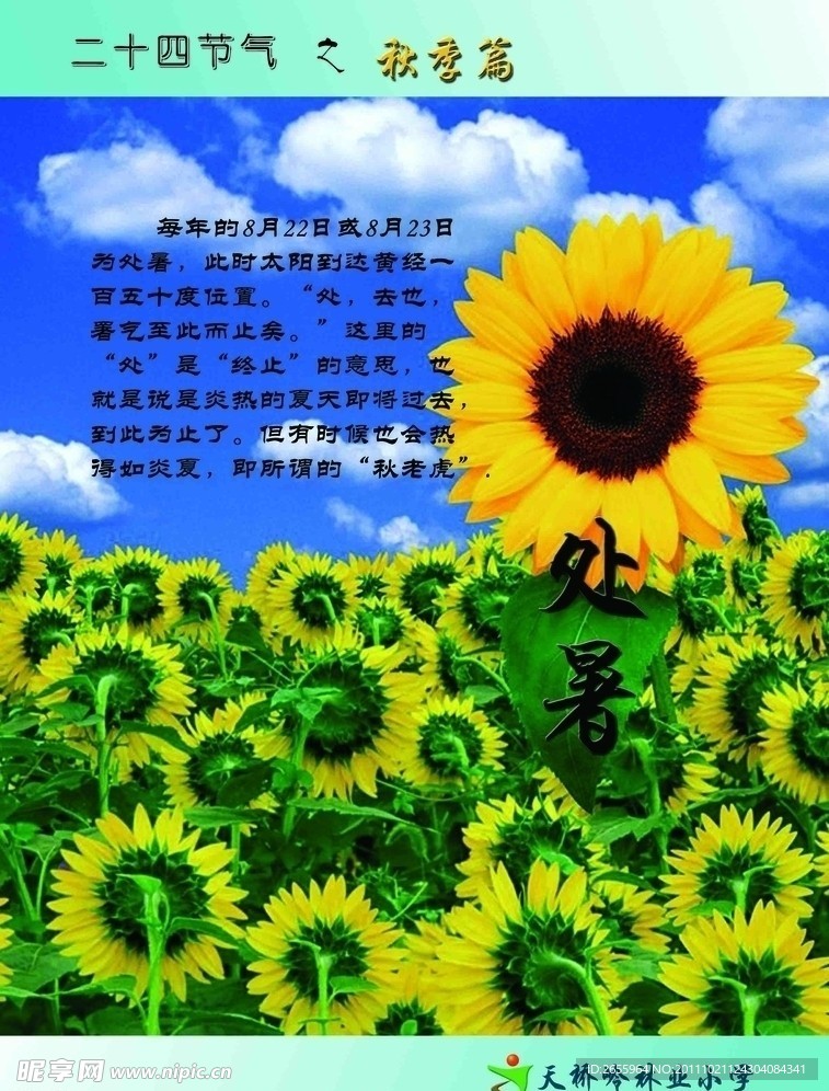 二十四节气 秋季篇 处暑