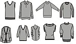 衣服款式矢量图