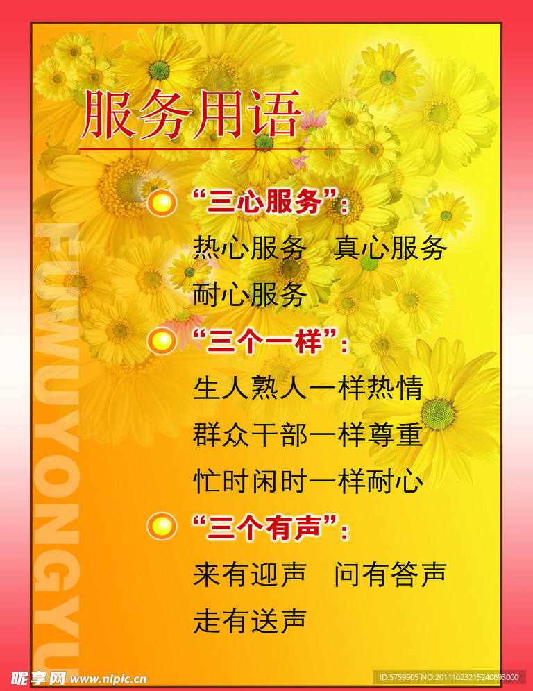 社区服务用语