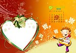 儿童相册模板 2012年台历模板