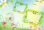 儿童相册模板 2012年台历模板