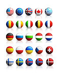 各国球状国旗图标
