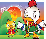 卡通小鸡