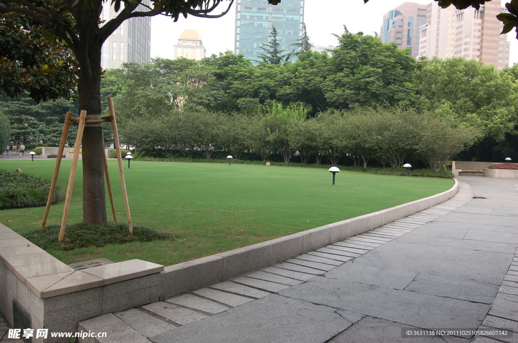 上海街头公园景观参考图片