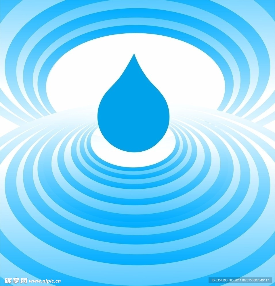 水纹水滴