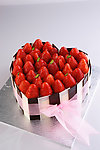 草莓心形蛋糕