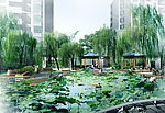 住宅小区园林景观效果图