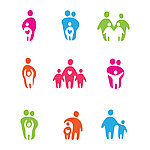 家庭人员图标 logo