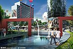 住宅小区景观效果图