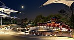 广场夜景效果图