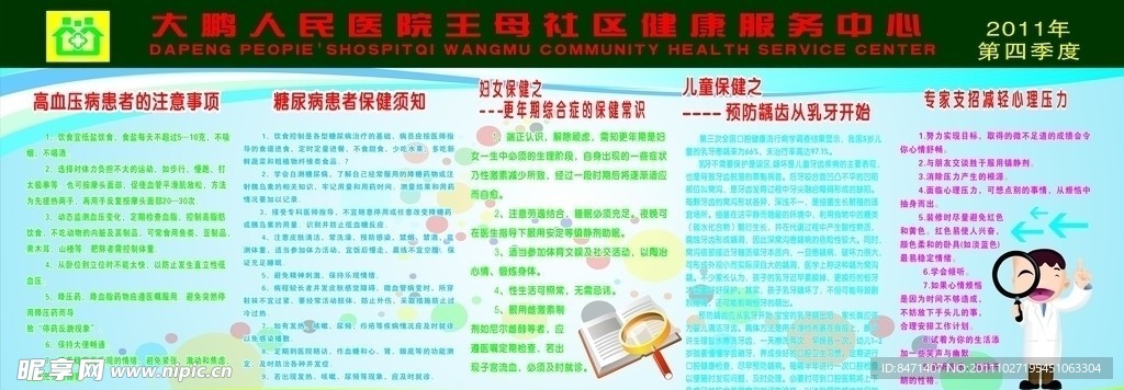 展牌 王母社区健康服务中心