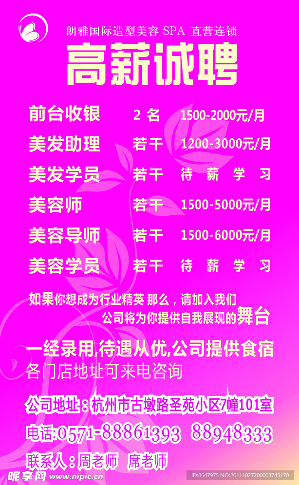 美容 spa 招聘