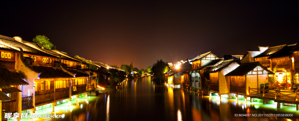 乌镇西栅夜景