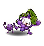 卡通葡萄矢量图