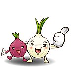 卡通洋葱矢量图