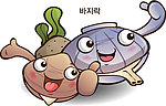 卡通贝壳矢量图