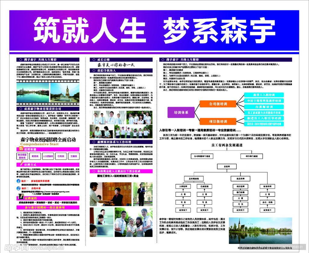 森宇物业2011校园招聘海报