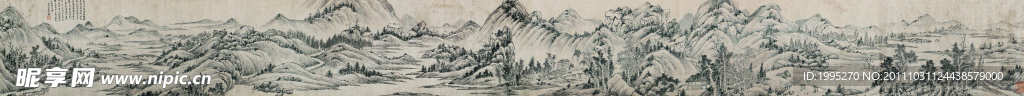 国画山水长卷