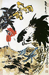 国画公鸡（非高清）