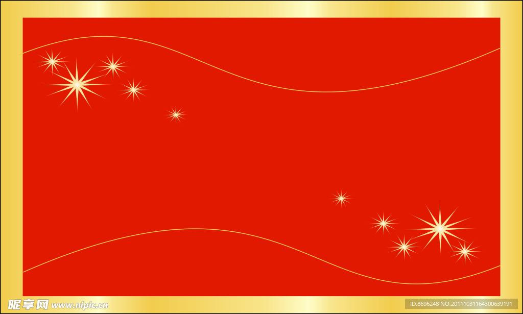 金边红色背景