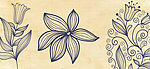 线描花