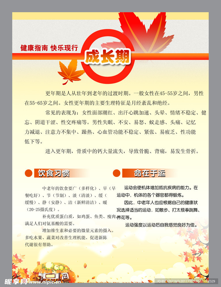 健康指南展板