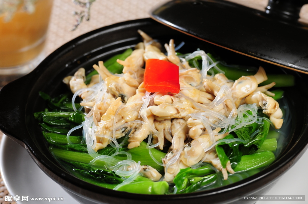 银丝蛏子杂菜煲