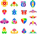 炫彩logo标志设计矢量