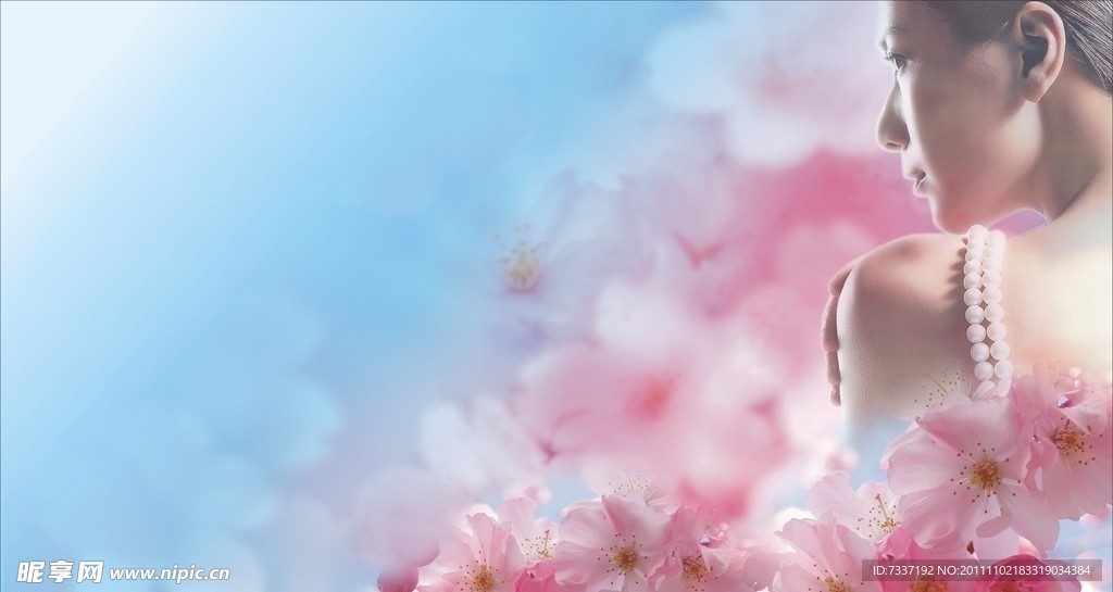 美女花图