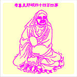 矢量罗汉人物