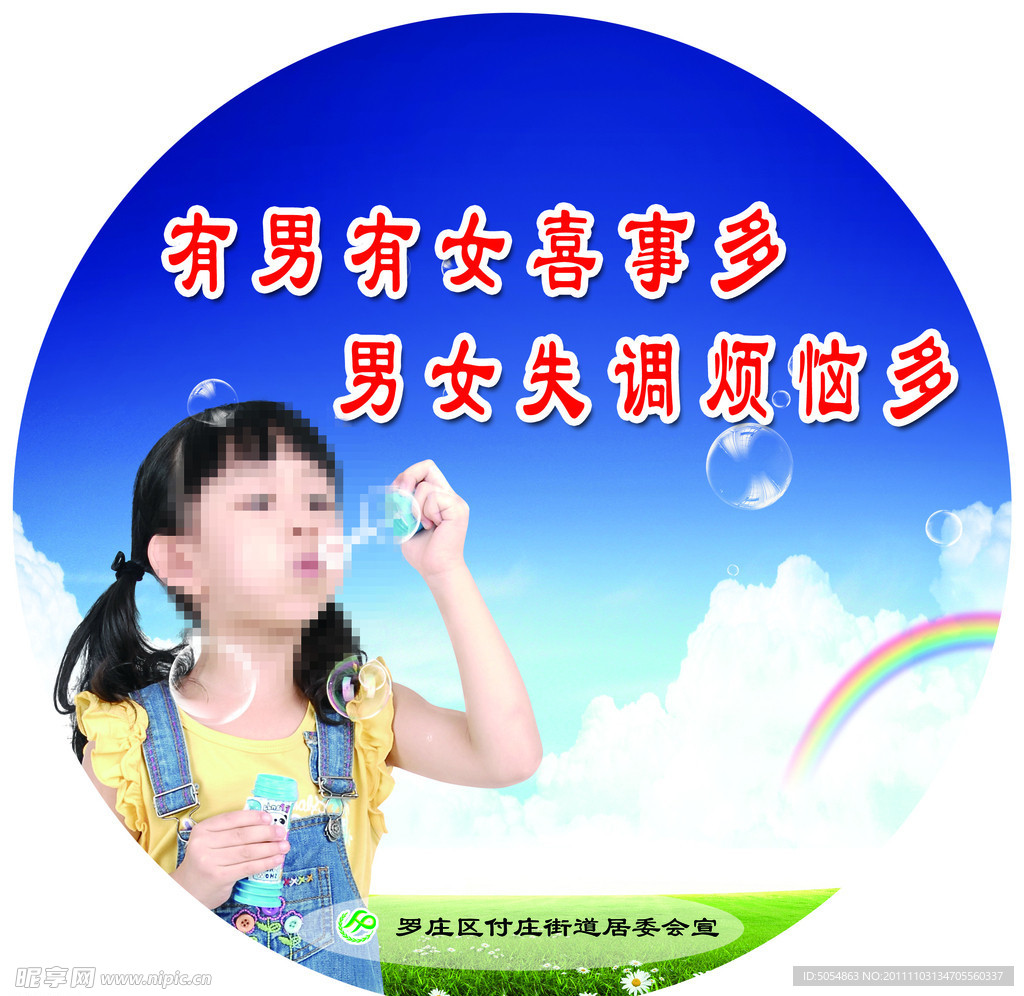 圆形展板牌
