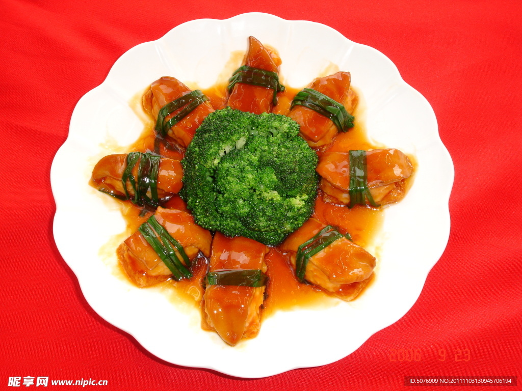 竹笙百花扒鲍甫