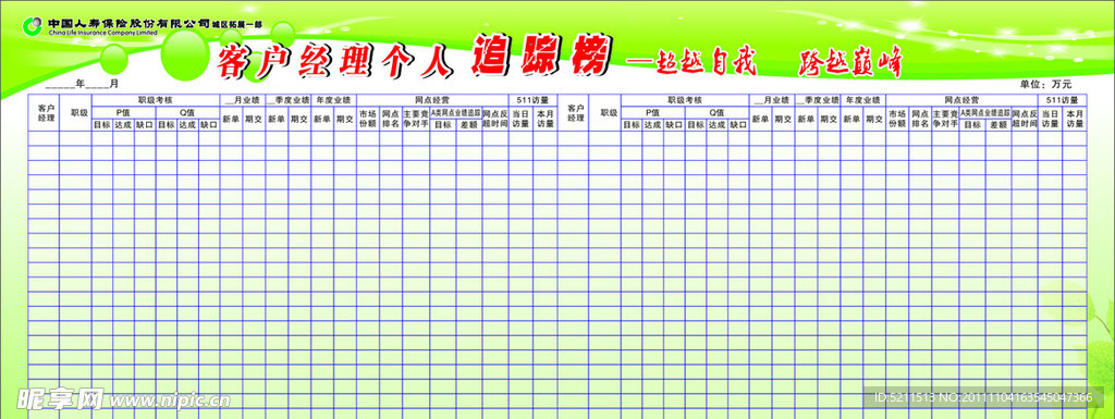 追踪榜