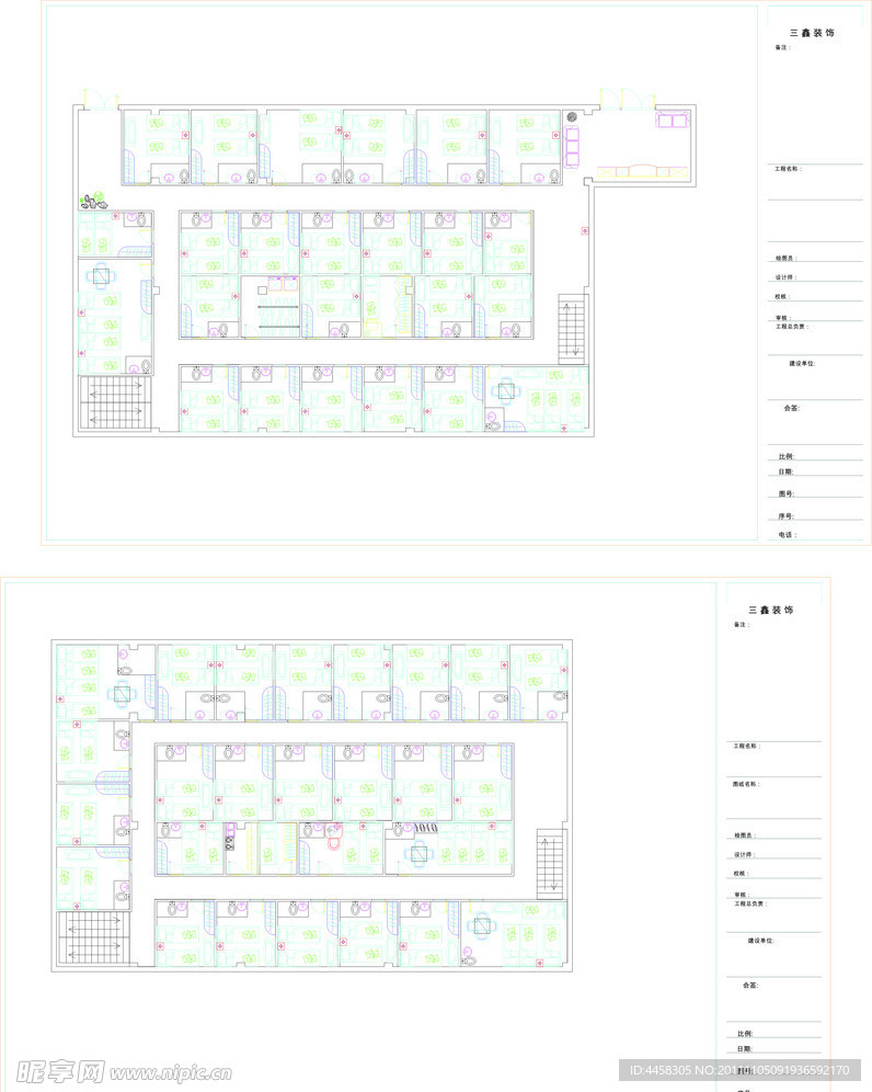 宾馆 平面图 CAD