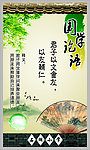 中国风校园文化墙国学论语