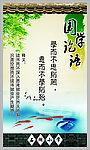 中国风校园文化墙国学论语