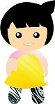 卡通 矢量 小女孩