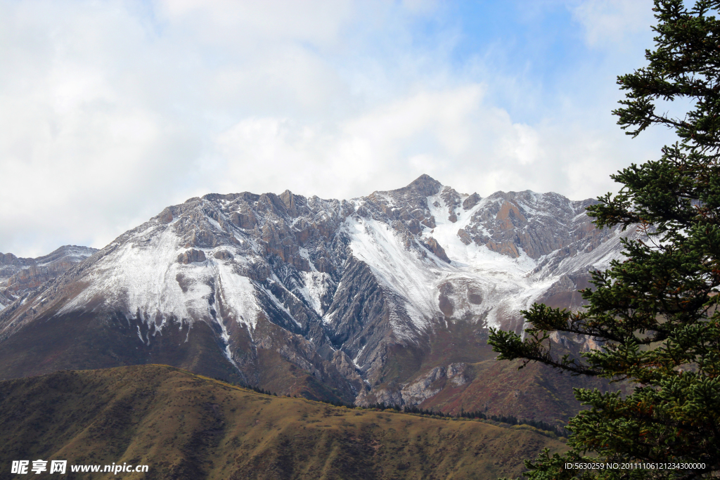 雪山 黄龙风景