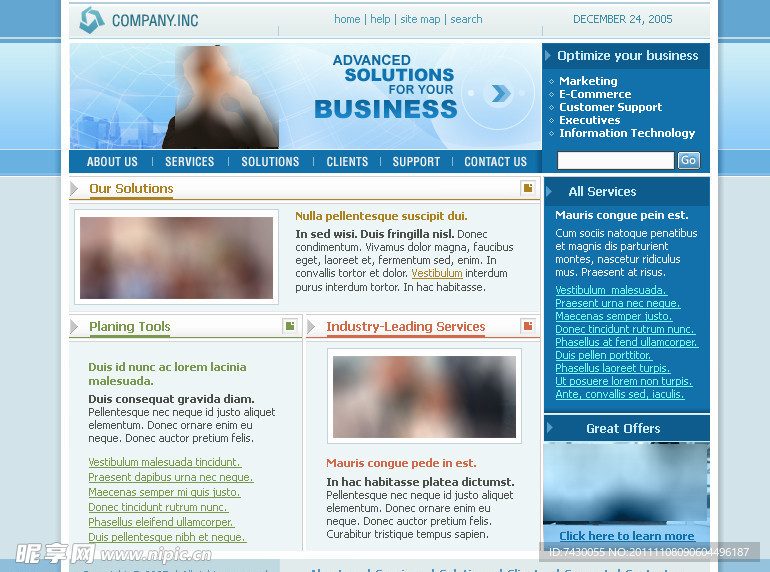 欧美网站企业公司网站模版
