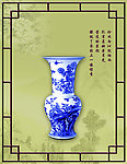 青花瓷花瓶广告