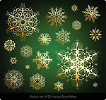 雪花金色花纹